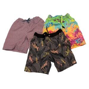BUNDLE Swim Trunks Boys Size 6 Hang Ten Crew Cuts Swimsuit